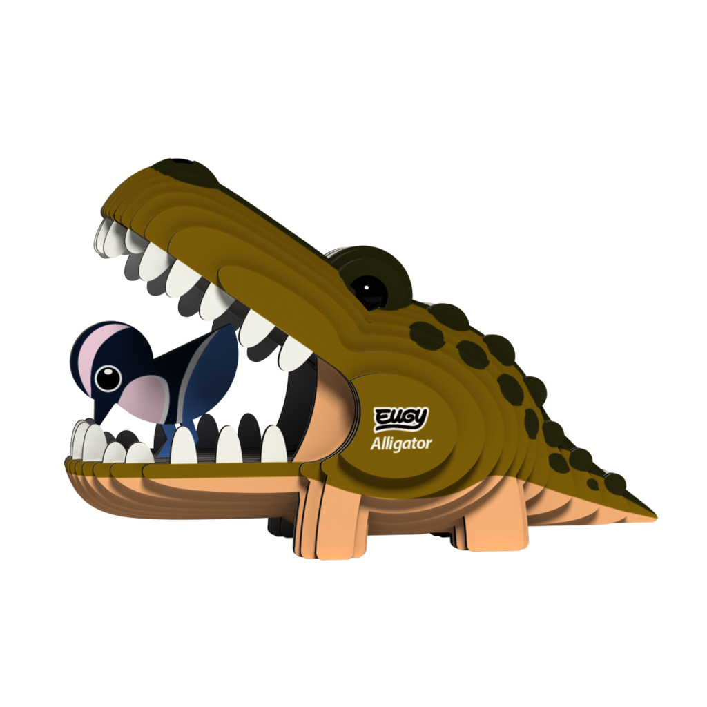 EUGY Aligátor 3D kartonová skládačka