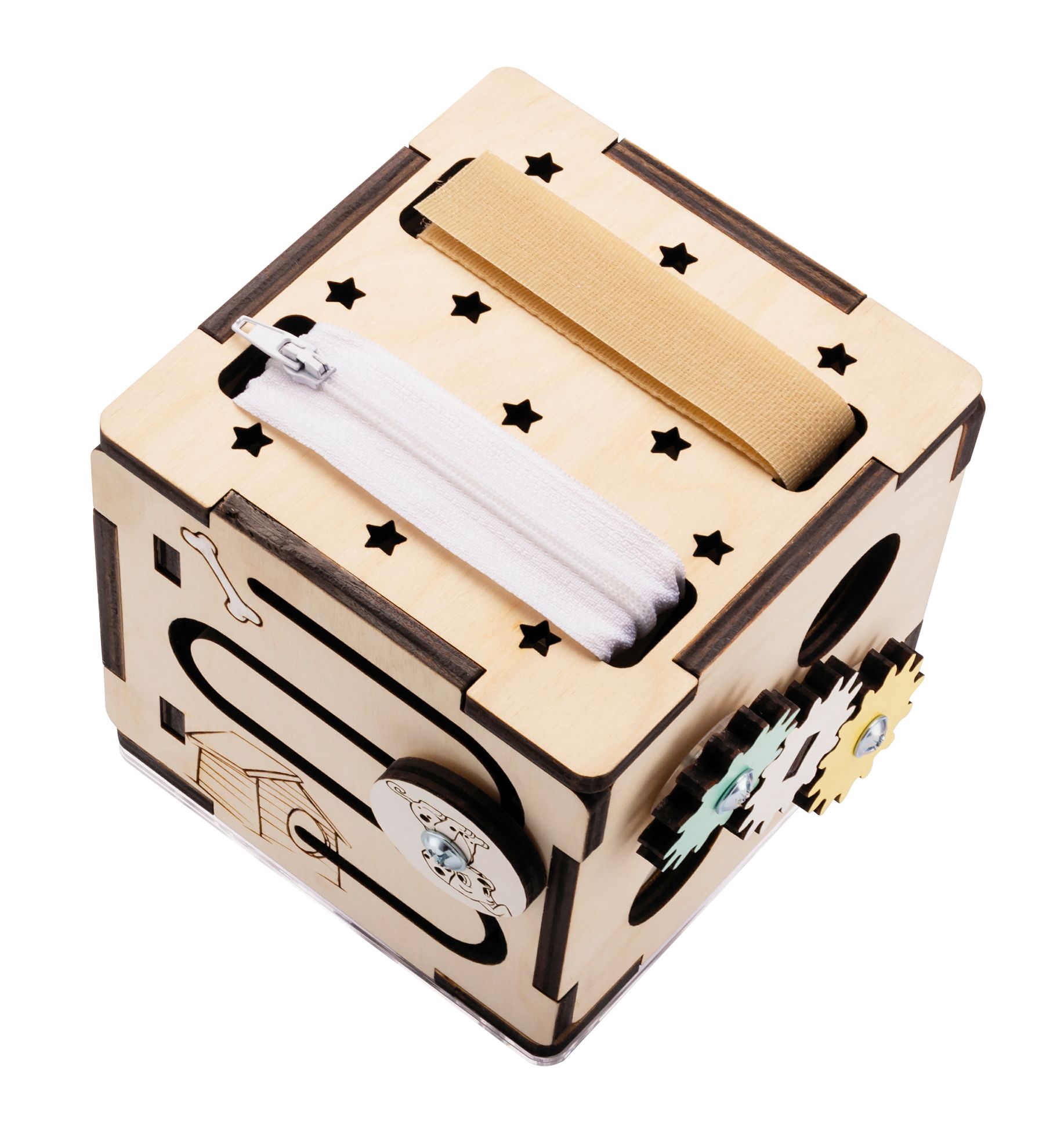 Activity board BusyKids montessori kostka