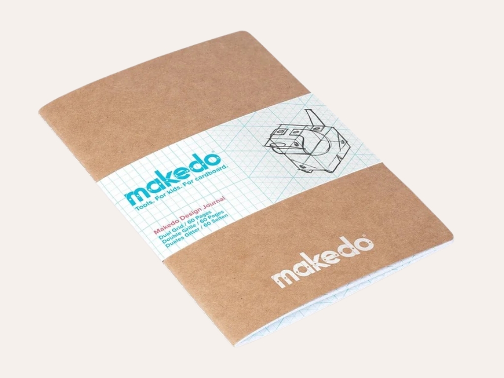 Makedo Design Journal - skicák pro tvoření s kartonem