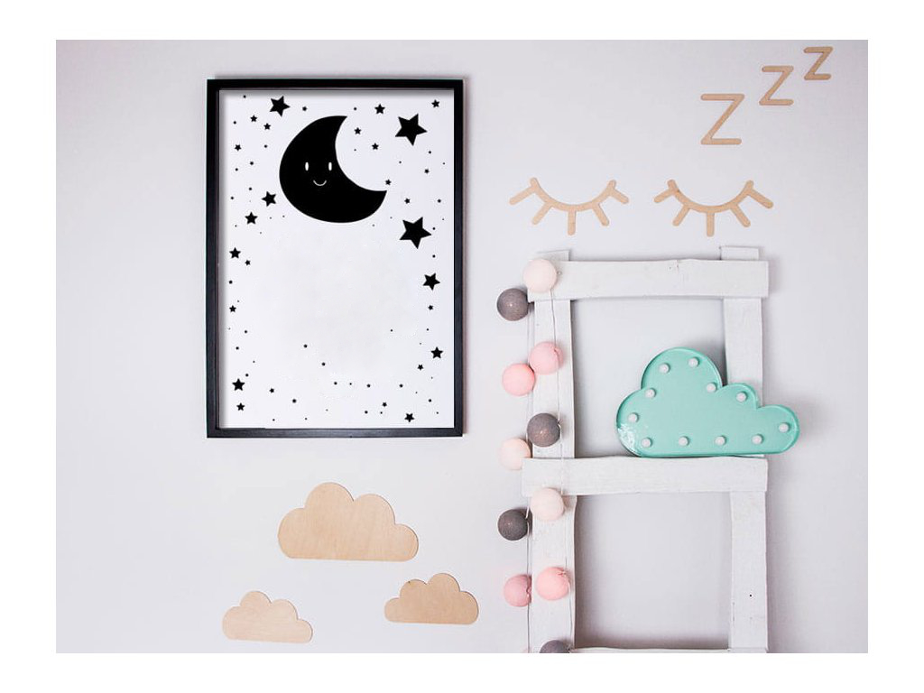 Česká výroba Dřevěná dekorace Mráčky