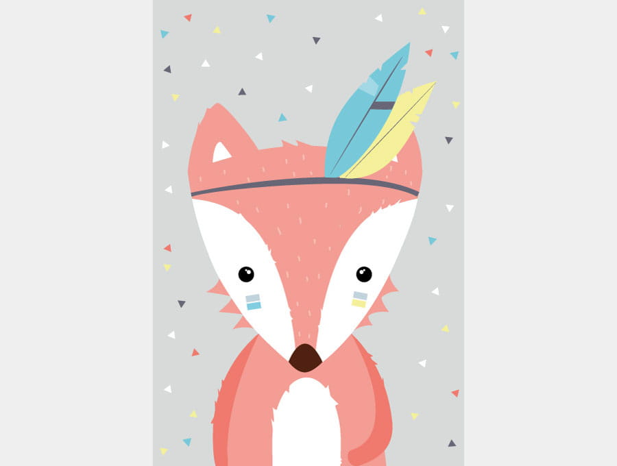 Pastelowe Love Plakát – Liška Apač