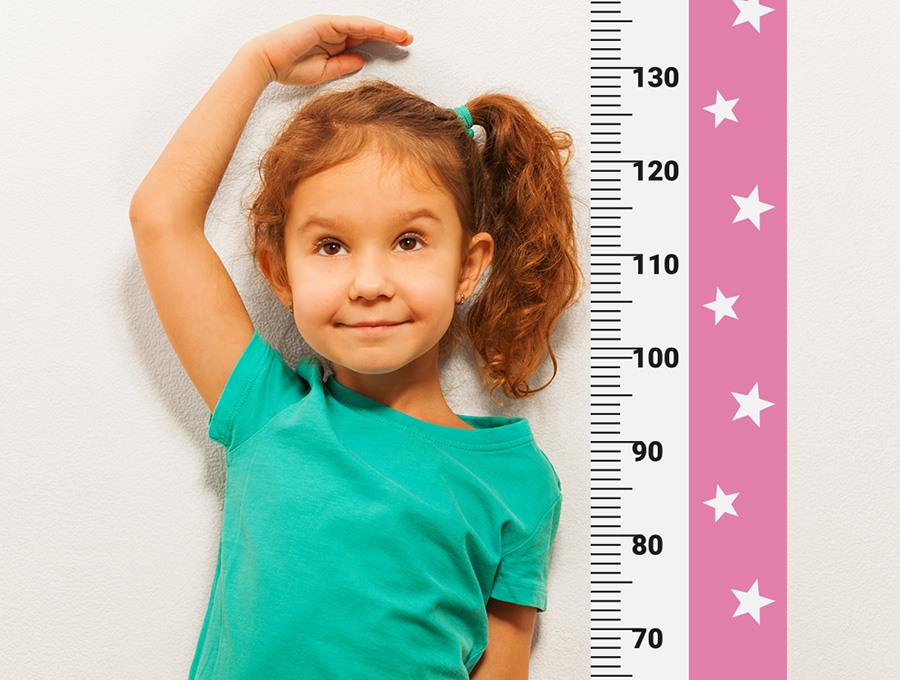 Pastelowe Love Nálepka na zeď – dětský metr hvězdičky barva: černá