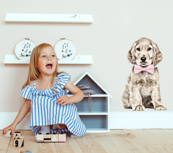 DEKORACJAN Samolepka na zeď – pejsek rozměr: M