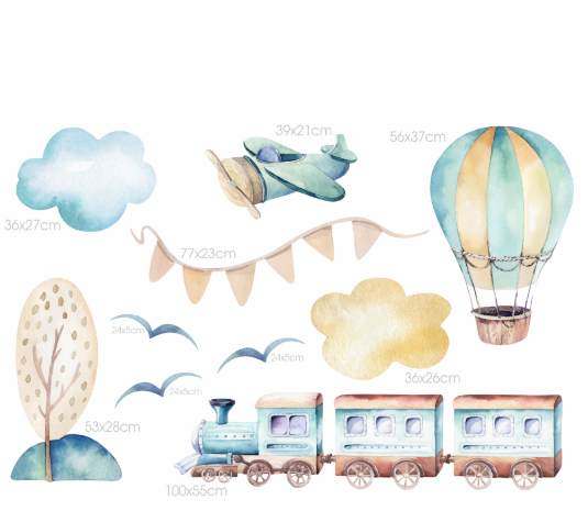 DEKORACJAN Samolepky dopravní prostředky