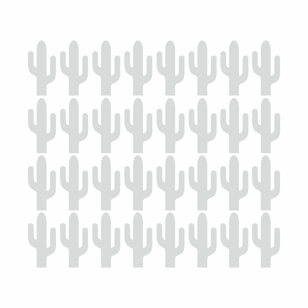DEKORACJAN Samolepky – Kaktusy barevna varianta: černá