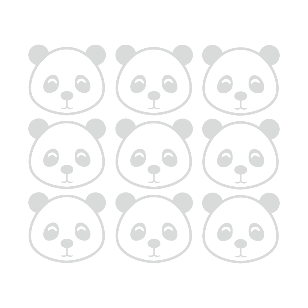 DEKORACJAN Samolepky – Medvídci panda barevna varianta: černá