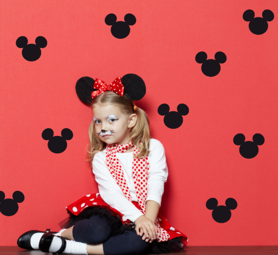 DEKORACJAN Samolepky – Mickey barevna varianta: šedá