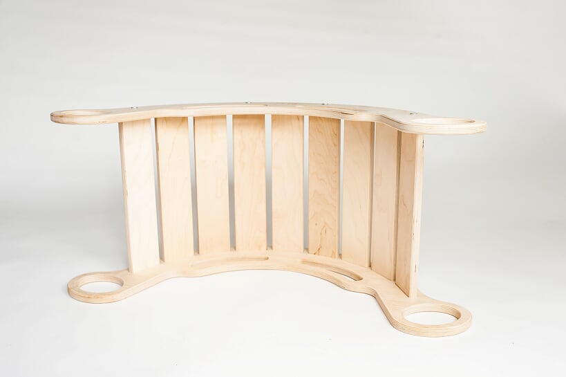 Montessori duhová houpačka 5in1 varianta: varianta: lakované okraje, duhové desky