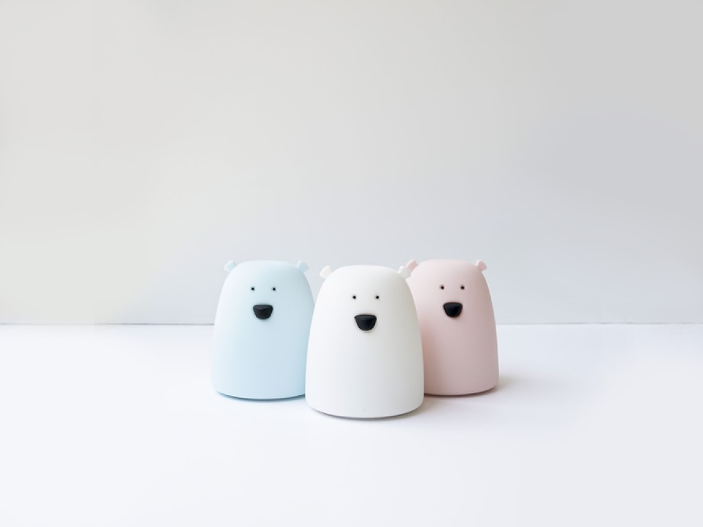 RABBIT&FRIENDS Dotyková přenosná lampička medvídek růžová barva: Bílá