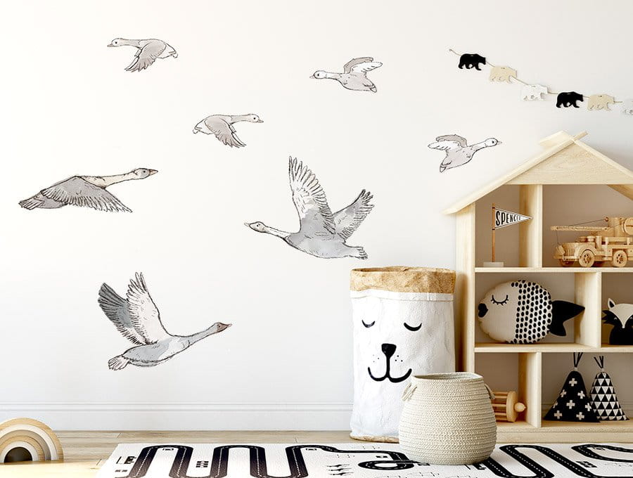 ELIS DESIGN originální nálepky husy