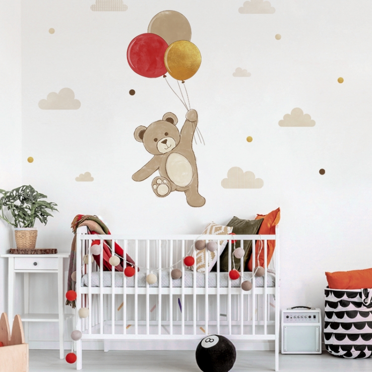 Yokodesign Samolepky puntíky malé – hnědé