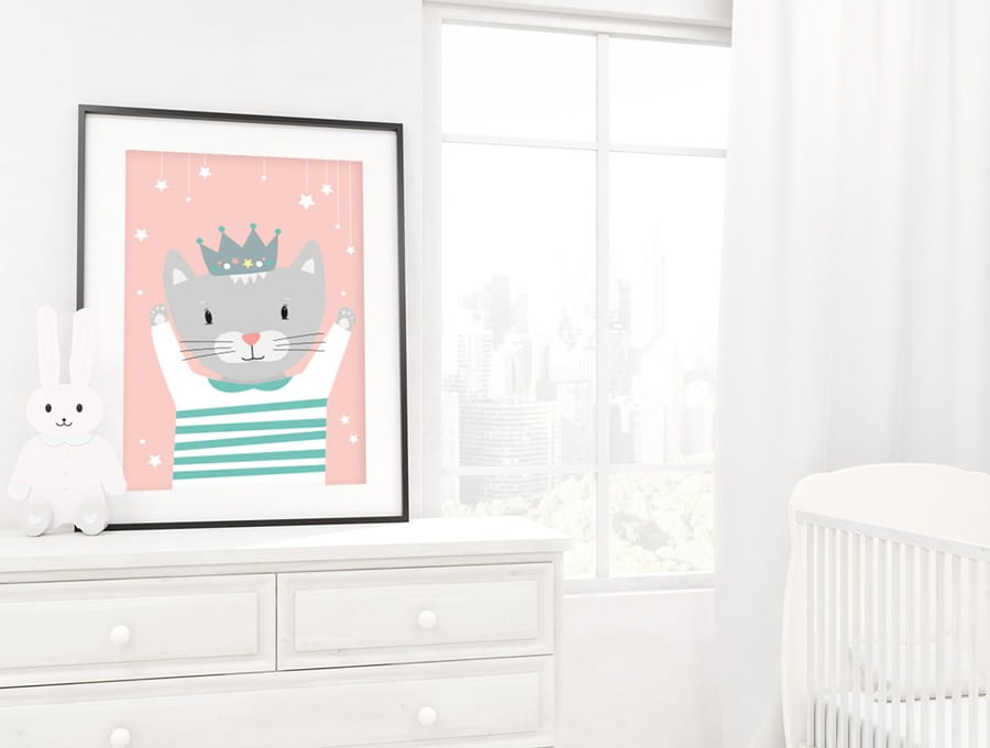 ELIS DESIGN koťátko na plakátě rozměr: 20 x 30 cm