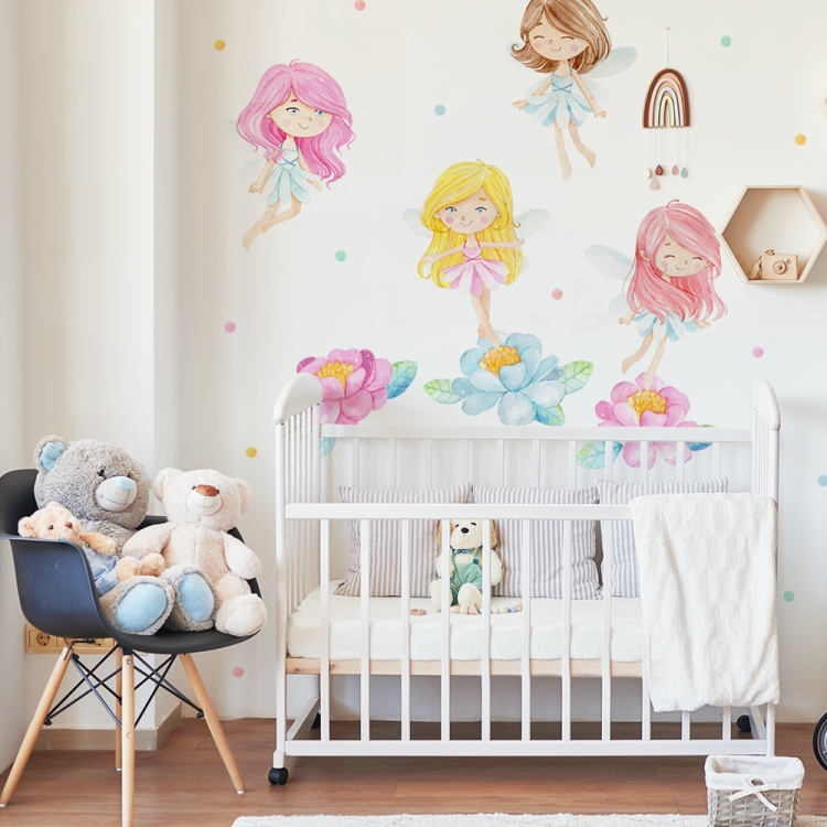 Yokodesign Nálepka na zeď – Pastelové víly