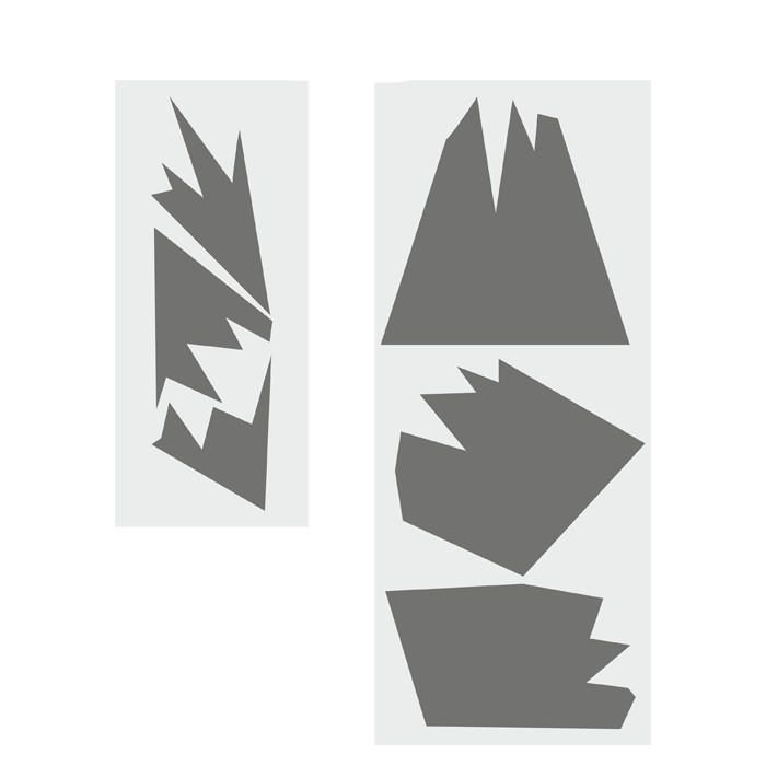 Yokodesign Nálepka na zeď – Velké hory