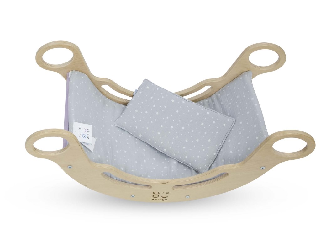 ELIS DESIGN Potah na Montessori houpačku 5in1 barva: mint s hvězdičkami