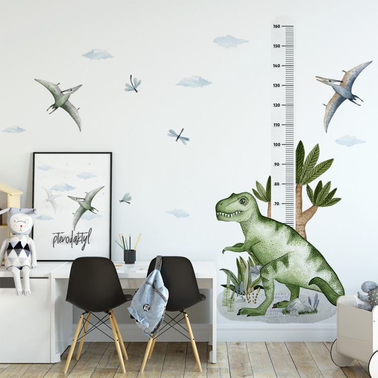 Yokodesign Nástěnný metr Tyranosaurus