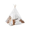 Krásný dětský teepee stan s liščím vzorem