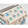 Activity board domeček pro kluky - střecha s vkládačkou