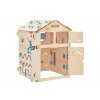 Activity board BusyKids domeček s doplňky v modrých barvách - pro kluky