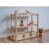Funkční dětský montessori regál přírodní