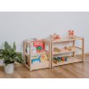 Montessori dětský regál s dětskou knihovnou