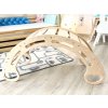 Montessori dřevěná dětská maxi houpačka 100 cm