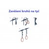 Jak zavěsit gymnastické kruhy pomocí popruhů