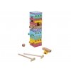 Skládací dřevěná věž jenga se zvířátky a příslušenstvím