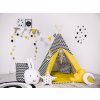 Kvalitní teepee stan s doplňky cik cak žlutý