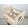 Učící věž pro děti rostoucí (multifunkční) 3v1 - Bublina max 75 cm