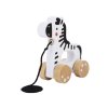 Tahací hračka na kolečkách - zebra