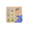 Lidské tělo - dřevěné vkládací puzzle pro děti (vícevrstvé)