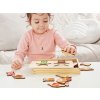 Dřevěné puzzle pro děti oblékací - 2 postavičky