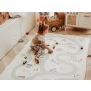 Hrací podložka puzzle městečko - pěnová, oboustranná, multifunkční