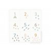 Pěnová puzzle hrací podložka s čísly 3v1 (multifunkční) - podložka + domeček + box na hračky