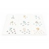 Hrací pěnová puzzle podložka 3v1 s čísly - podložka, domeček, box