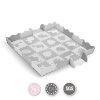Hrací podložka pěnové puzzle MoMi ZAWI šedá