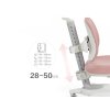 Ergonomická a kvalitní dětská židle k psacímu stolu - šedá