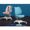 Dětská ergonomická židle k psacímu stolu - modrá nebo růžová