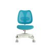Dětská ergonomická židle k psacímu stolu - modrý potah