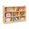 Dřevěná montessori dětská knihovna (regál)