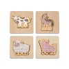 Sada montessori hraček pro děti od 1 roku (13–⁠18 měsíců) Farma - sada puzzle
