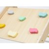 Detail lezecké stěny - Montessori Piklerové trojúhelník 3v1 s activity boardem a prknem 2v1 - fresh