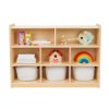 Montessori dřevěná dětská knihovna (regál)