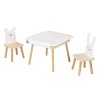 Dětský rostoucí stolek a 2 židle (set) - Zvířátka
