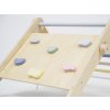 Lezecká stěna - Montessori Piklerové trojúhelník 3v1 s activity boardem a prknem 2v1 - pastel