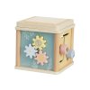 Dřevěná kostka s aktivitami (activity cube) - Zvířátka