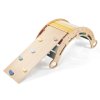 Pastelový set - Dřevěná montessori houpačka 100 cm 6v1 max s prknem a židlí