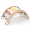Dřevěná montessori houpačka 100 cm 6v1 max pastel s prknem a židlí