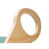 Set v pastelových barvách - Dřevěná montessori houpačka 100 cm 6v1 max s prknem a židlí